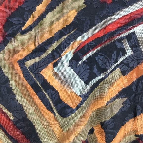 Fall Colors Women's Cowl Neck 3/4 Wide Sleeve Slinky Tunic Size 2X - Picture 9 of 14